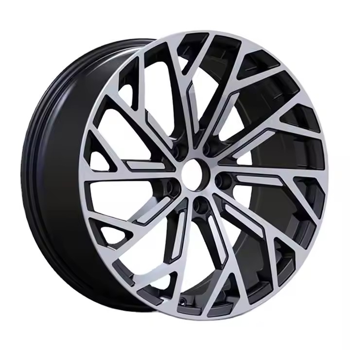 Alloy Wheels 18 19 Inch 18x8J 19x8.5J 5 Holes Black With Machine Face Multi Spokes Cast Wheels For Audi A3 A4 A5 A6 A7 A8