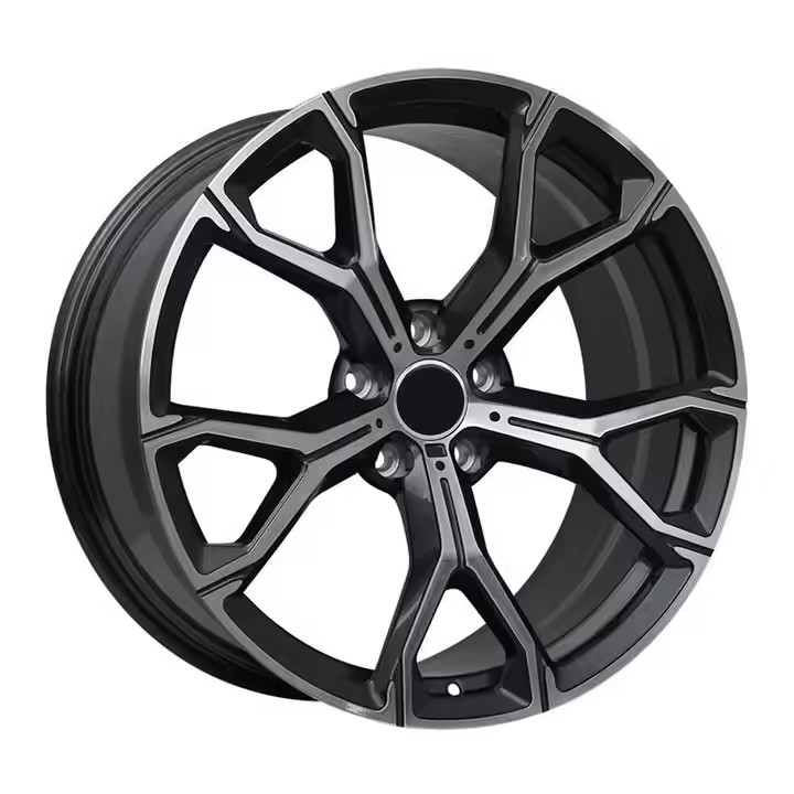 Passenger Car Wheels 20 Inch 5x112 5x120 5 Holes Gun Gray With Machine Face Five Spokes Cast Wheels For BMW X1 X2 X3 X4 X5