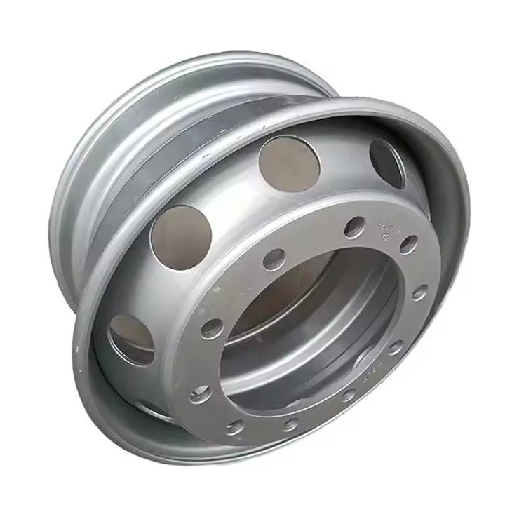 22.5 Truck Rims Steel Dump 10 Holes Classic Cheap Steel Wheel Chrome Heavy Pick Up Trucks Wheel Rim 7.5*22.5/8.25*22.5/9.00*22.5