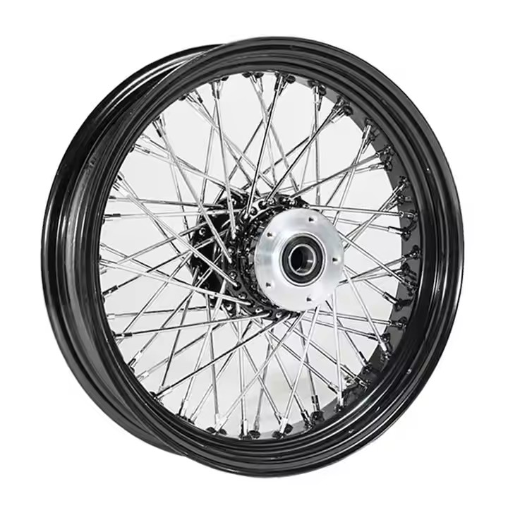 Custom Motorcycle Wheels 21x3.5 Front 21 Inch 80 Spokes Dual Single Disc Chrome Motorcycle Rims For Harley