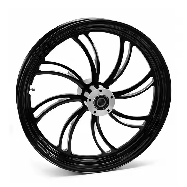 21 Inch Motorcycle Rim Front 21x3.5 21x2.15 Custom Forged Black Chrome Aluminum Alloy Motorcycle Wheels For Harley
