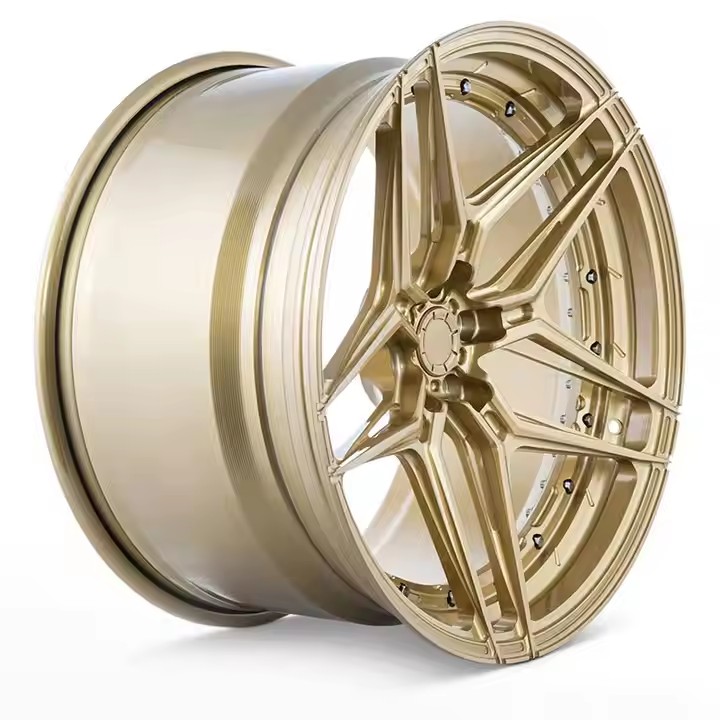 Pale Gold Multi Spokes Car Wheel Rims 18 19 20 21 22 23 24 Inch 5x112 Mercedes Forged Wheels For Mercedes-Benz S63 S600 E63