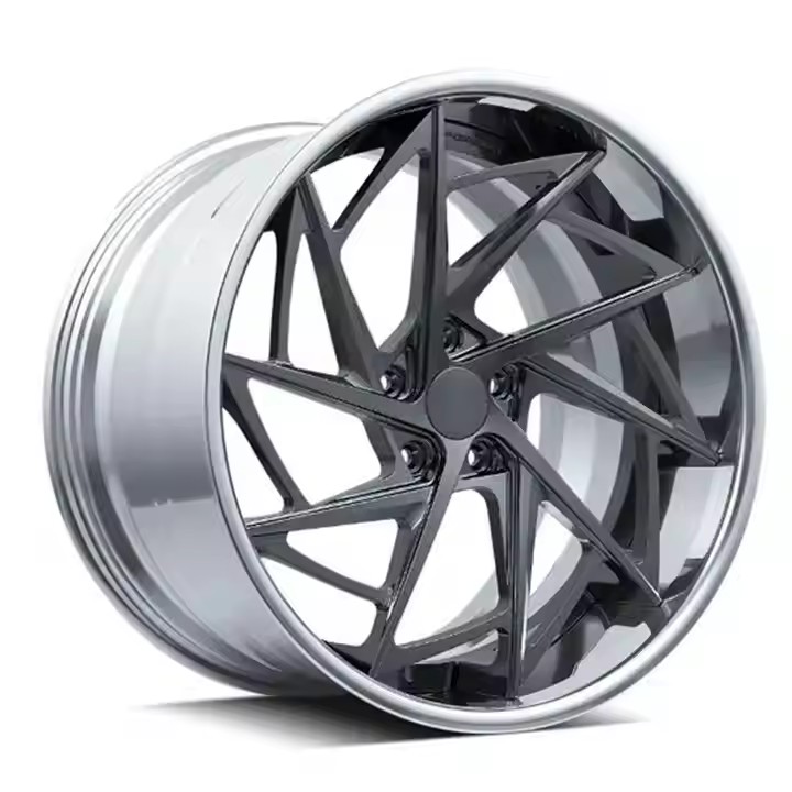 Car Rims Alloy 5x112 Customized 18 20 Inch Deep Dish Sharp-edged Design Chrome Grey Yellow Blue Passenger Car Forged Wheels Rims