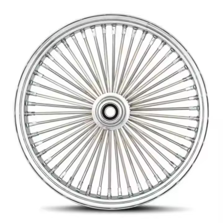 Motorcycle wheels Old Steel Forged rims chrome 16 17 18 19 21 23 inch spoke for Harley