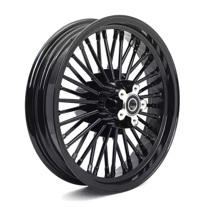 16 Inch Motorcycle Rims Black Color 16x3.5 16x5.5 Rear 36 48 Spokes Motorcycle Wheels For Harley