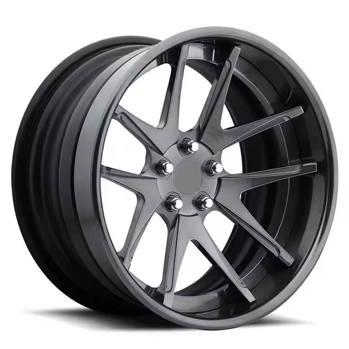 Racing Car Wheels 18 19 20 21 22 5x112 5x120 3 Piece Metal Grey Deep Dish Aluminum Car Wheels Rims For BMW M3 M4 X5 X3 X7 Audi