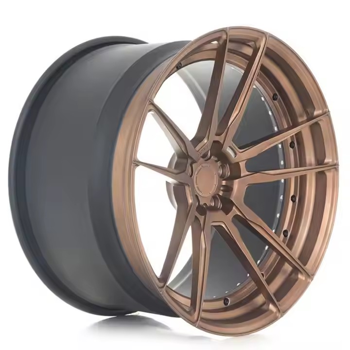 Multi spokes Car Wheel Rims 18 19 20 21 22 23 24 Inch 5x120 Luxury Bronze Alloy Rim 2 Piece Wheels Forged For BMW M6